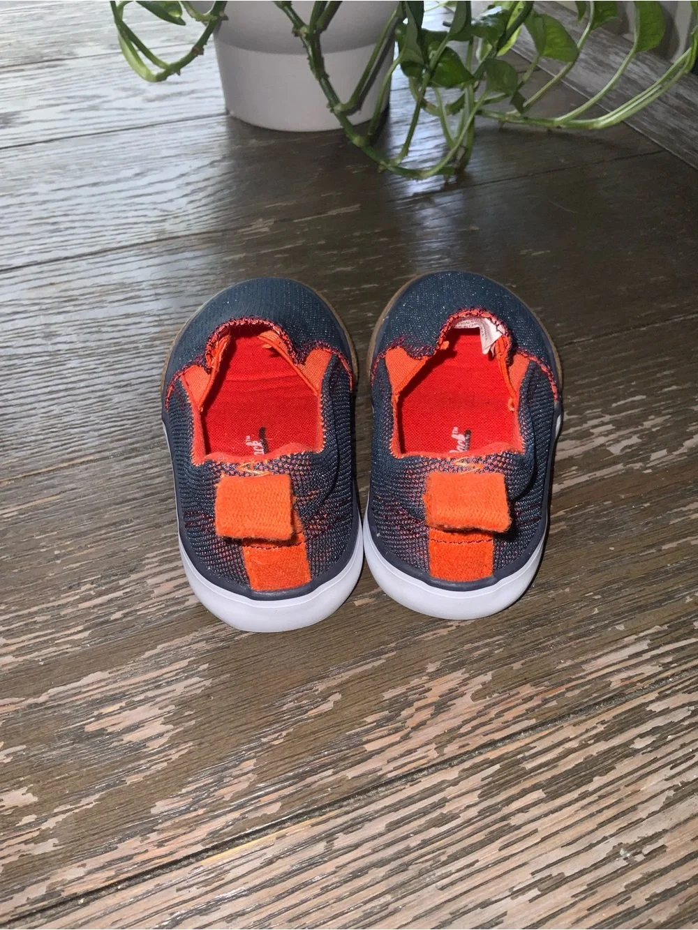 Kids Blue Sandals with Lime Accents & Red Slip-On Sneakers - Two-Pair Set Size 5